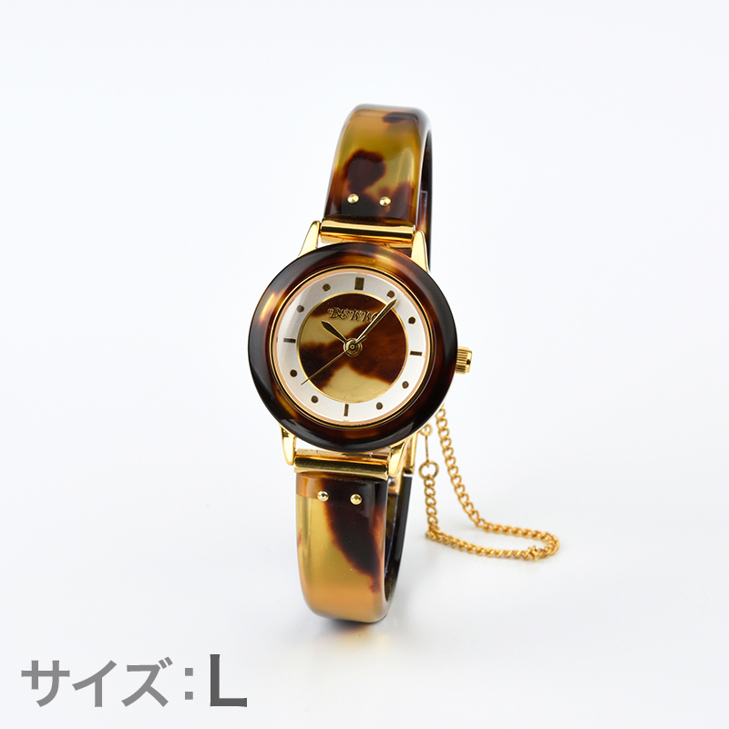 腕時計 本鼈甲 タイマイ 鼈甲茨布時計 シェル文字盤 日本製 稼働品 65-