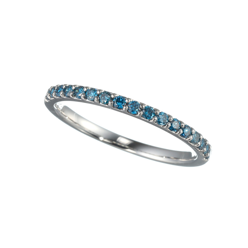全て無料天然ブルー☆PTブルーダイヤモンドリング BD:0.825ct D:0.95ct リング(指輪)