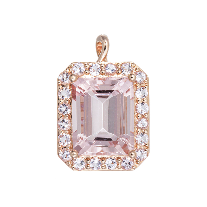 K18PG モルガナイト ペンダントトップ MOR 約2.00ct MOR 約0.25ct 